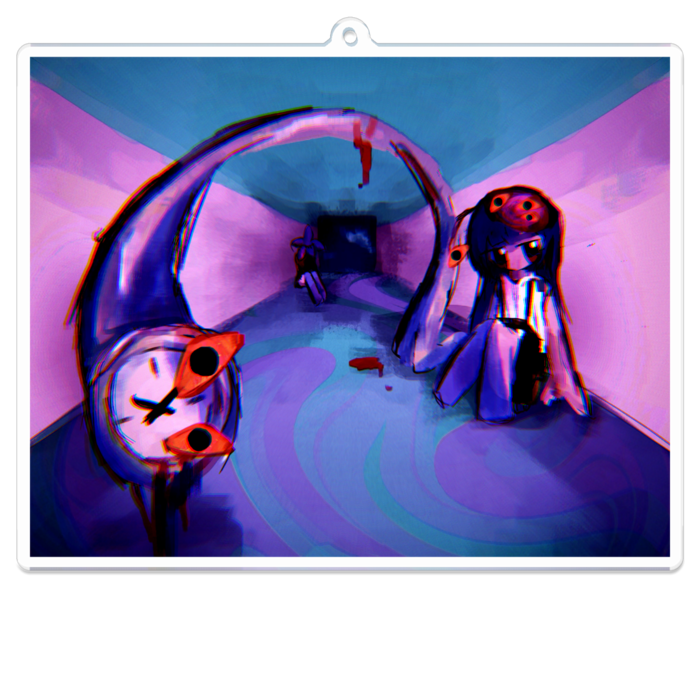 アクリルキーホルダー - 100 x 100 (mm)