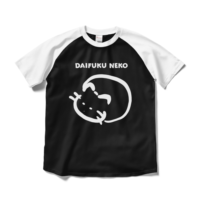 ラグランTシャツ - M - ブラック×ホワイト