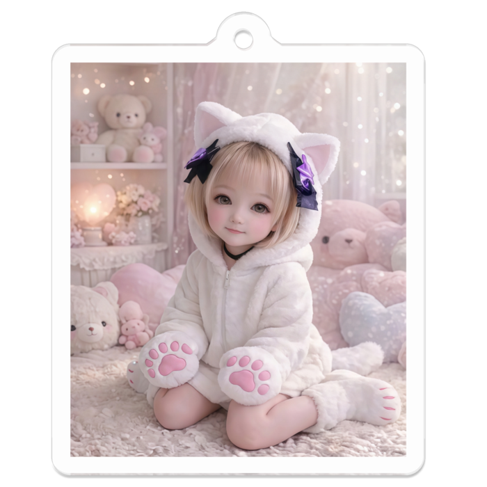 アクリルキーホルダー - 50 x 50 (mm)