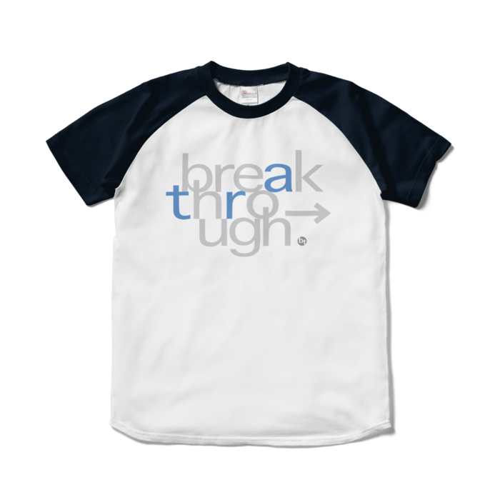 ラグランTシャツ - S - ホワイト×ネイビー