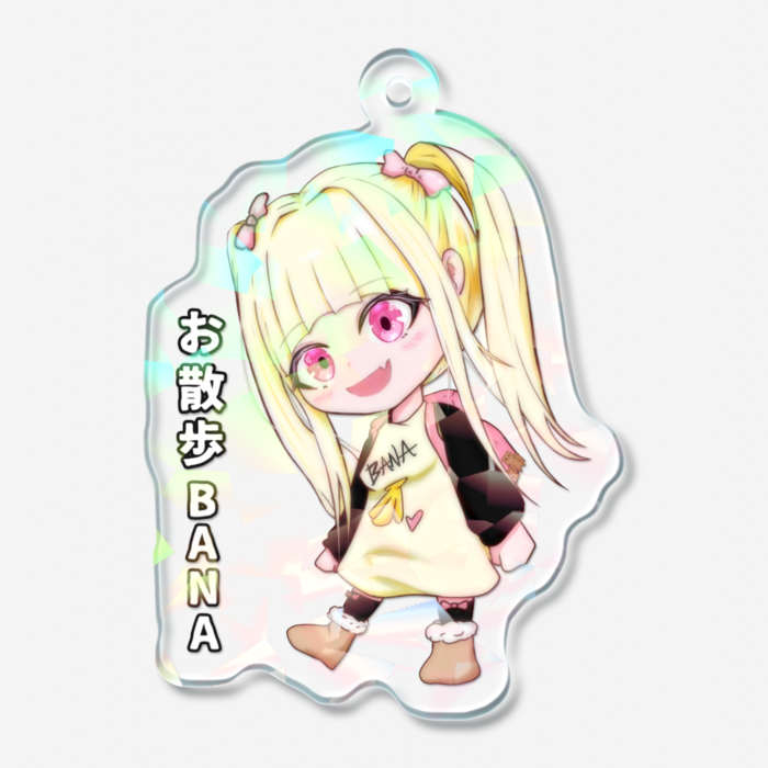 ホログラムアクリルキーホルダー - 50 × 50mm