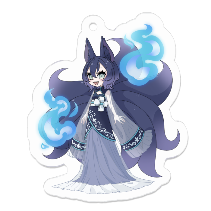 アクリルキーホルダー（コーティング） - 50 x 50 (mm)