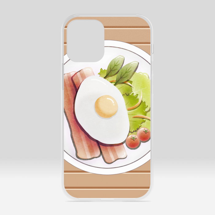クリアiPhoneケース ベージュ iPhone 12mini