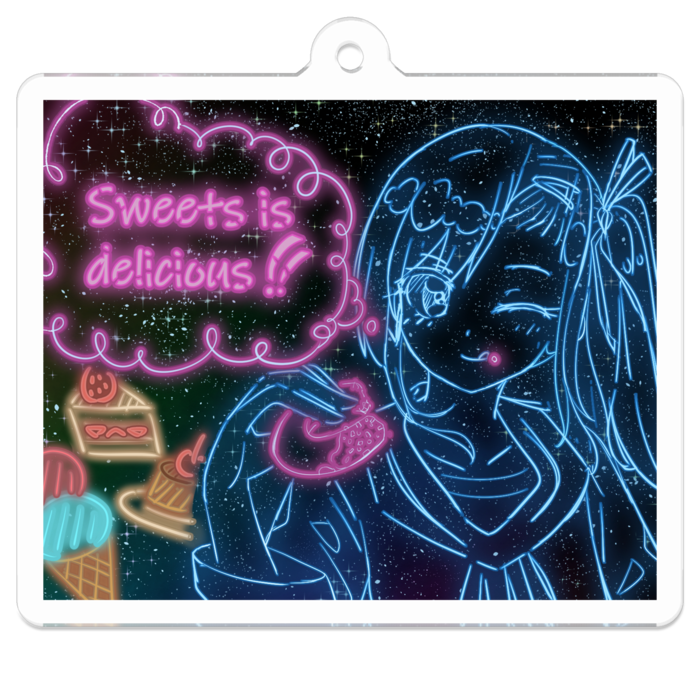 アクリルキーホルダー - 50 x 50 (mm)