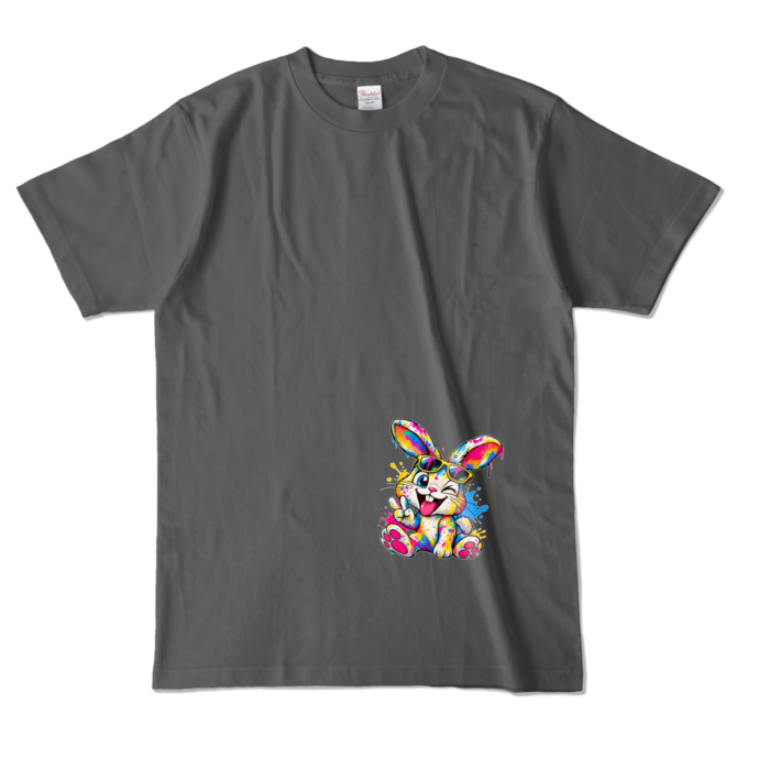 カラーTシャツ - L - チャコール （濃色）