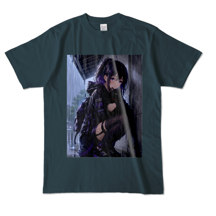 カラーTシャツ - L - デニム (濃色)