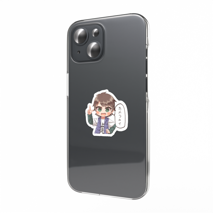 きんじょのみかりカメラに指差しスマホステッカー（陸久Aタイプ）