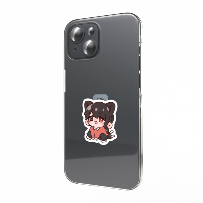 スマホステッカー - じたばた黒火