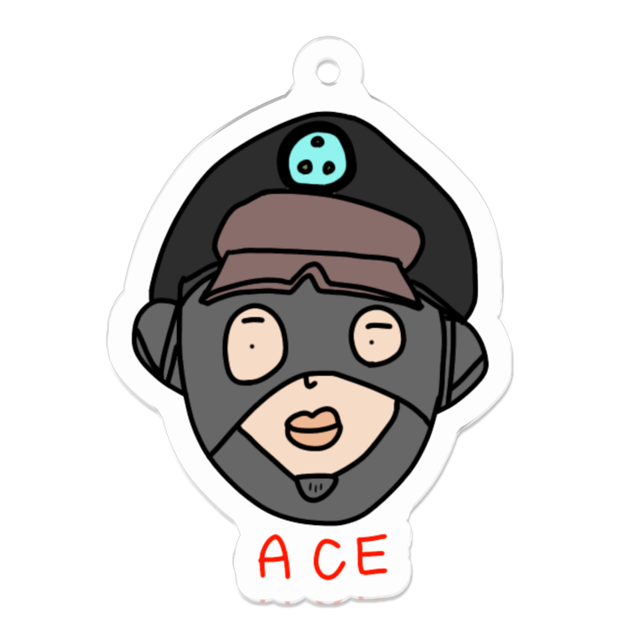 アクリルキーホルダー - 50 x 50 (mm)