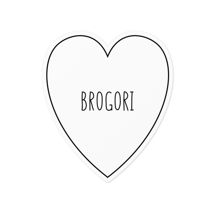 【黒_白地】ステッカー - 100 x 100 (mm)