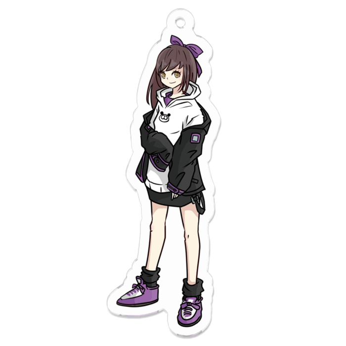 アクリルキーホルダー（コーティング） - 70 x 70 (mm)