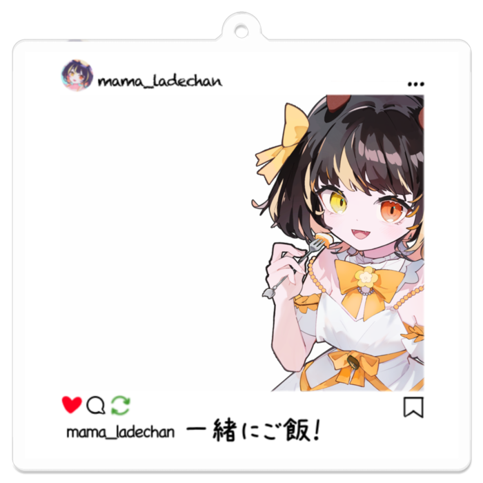 アクリルキーホルダー - 70 x 70 (mm)
