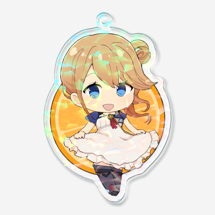 ホログラムアクリルキーホルダー - 70 × 70mm