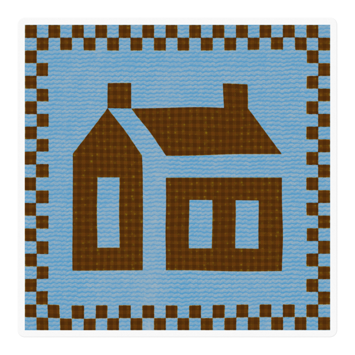 ブラウン×ライトブルー