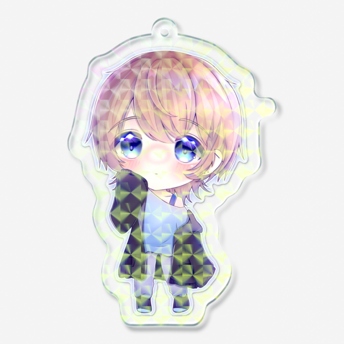 ホログラムアクリルキーホルダー - 70 × 70mm(1)