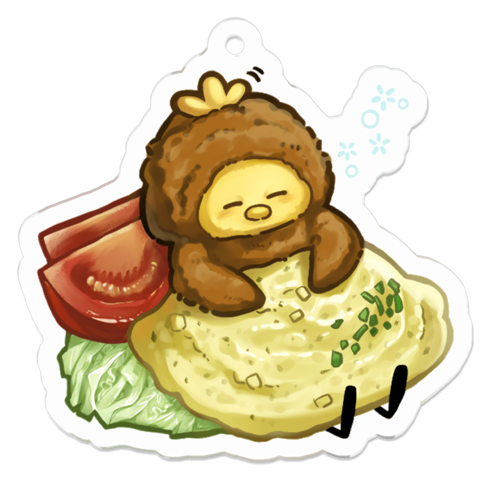 アクリルキーホルダー - 50 x 50 (mm)