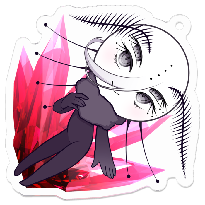 アクリルキーホルダー（コーティング） - 50 x 50 (mm)