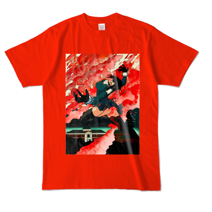 カラーTシャツ - L - レッド (濃色)