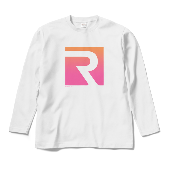 ロングスリーブTシャツ - M - ホワイト(ピンク)