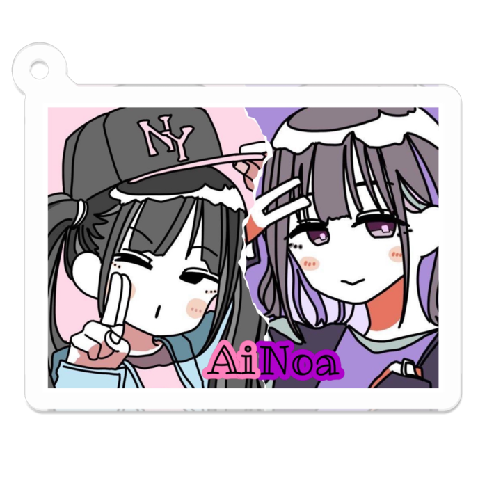 アクリルキーホルダー - 50 x 50 (mm)