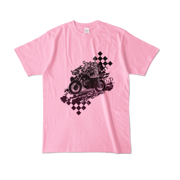 カラーTシャツ - L - ピーチ (淡色)