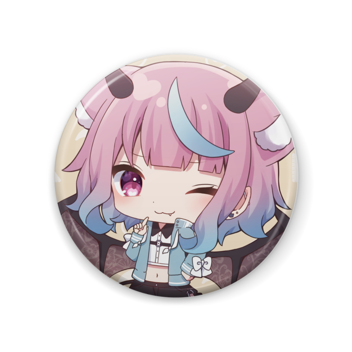 サクマ缶バッチver.イエロー 57mm