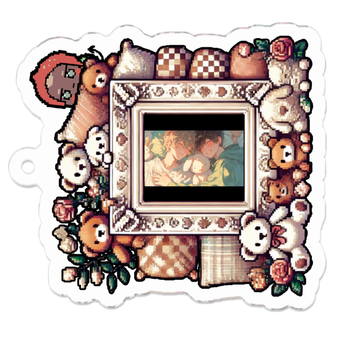 アクリルキーホルダー - 50 x 50 (mm)