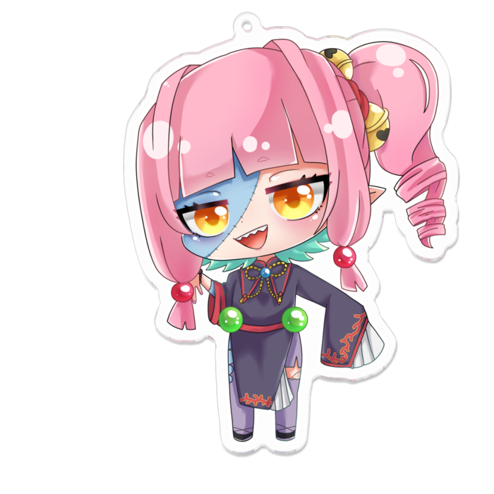 アクリルキーホルダー（コーティング） - 100 x 100 (mm)