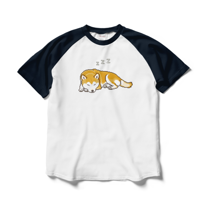 ラグランTシャツ - L - ホワイト×ネイビー