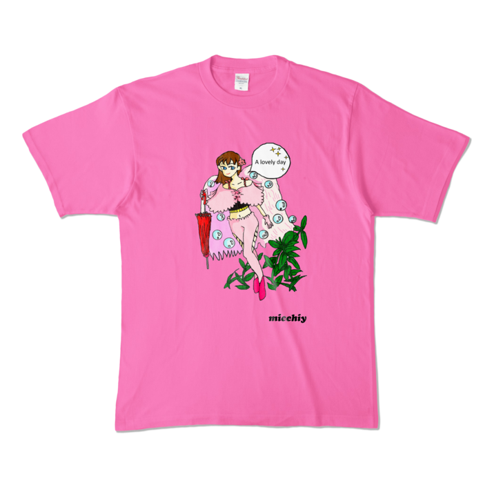 カラーTシャツ - XL - ピンク