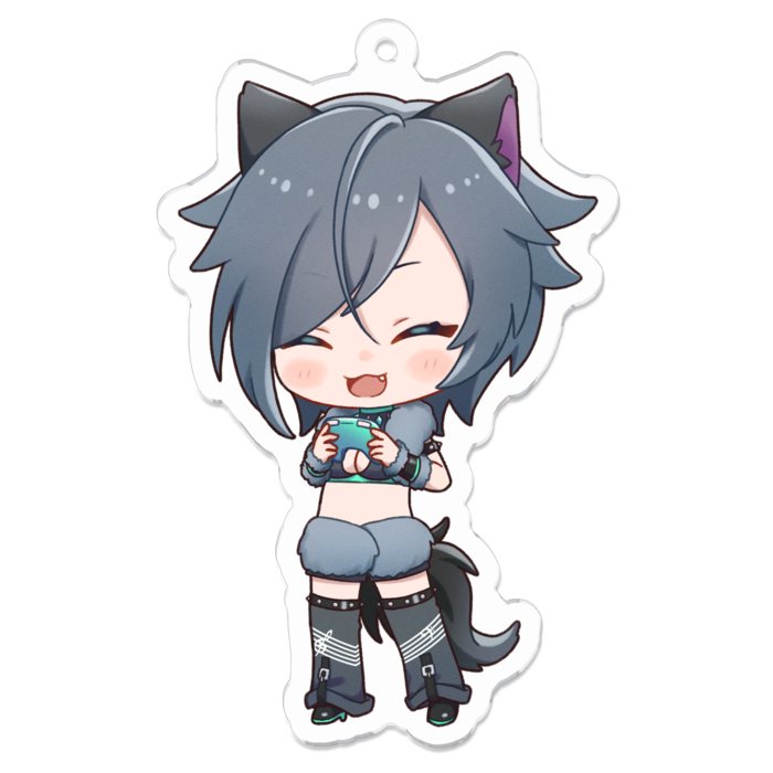 アクリルキーホルダー_ヴァネッサ（笑顔） - 70 x 70 (mm)