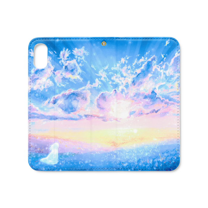 手帳型iPhoneケース(ベルトなし) - iPhone XS / X - ストラップ穴 あり