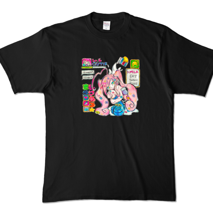 カラーTシャツ - XL - ブラック (濃色)