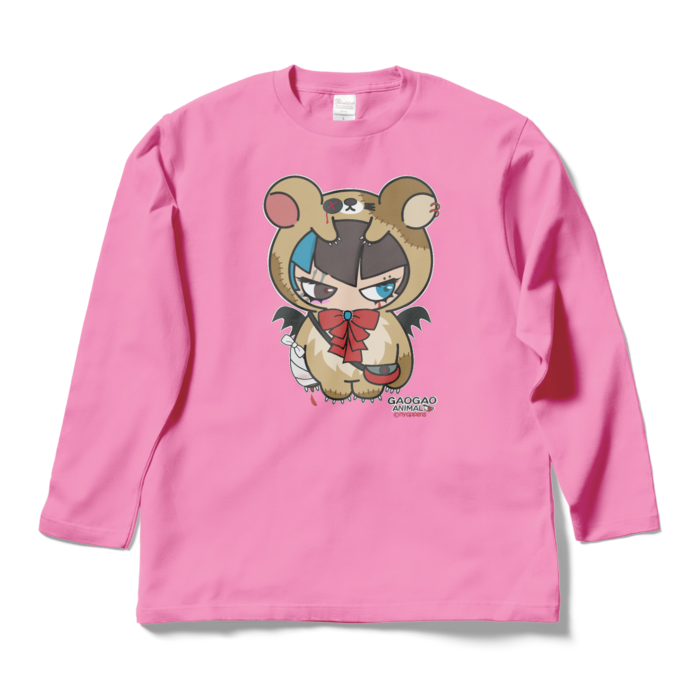ロングスリーブTシャツ - L - ピンク