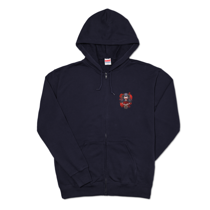 ジップパーカー - XL - ネイビー