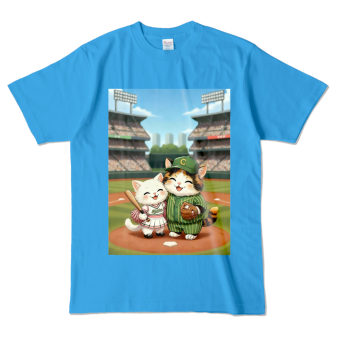 カラーTシャツ - L - ターコイズ (濃色)