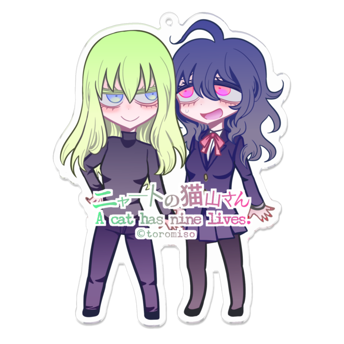 コーティングアクキー(ナターシャ&イリナ)- 100 x 100 (mm)