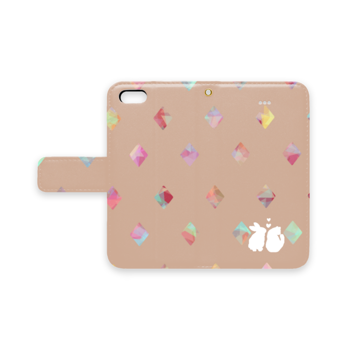 手帳型iPhoneケース - iPhone 5 / 5s / SE - ストラップ穴 あり
