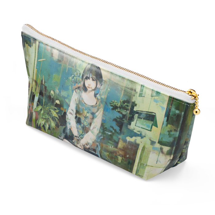 ポーチ - 長さ21.5cm / 高さ10cm - ホワイト
