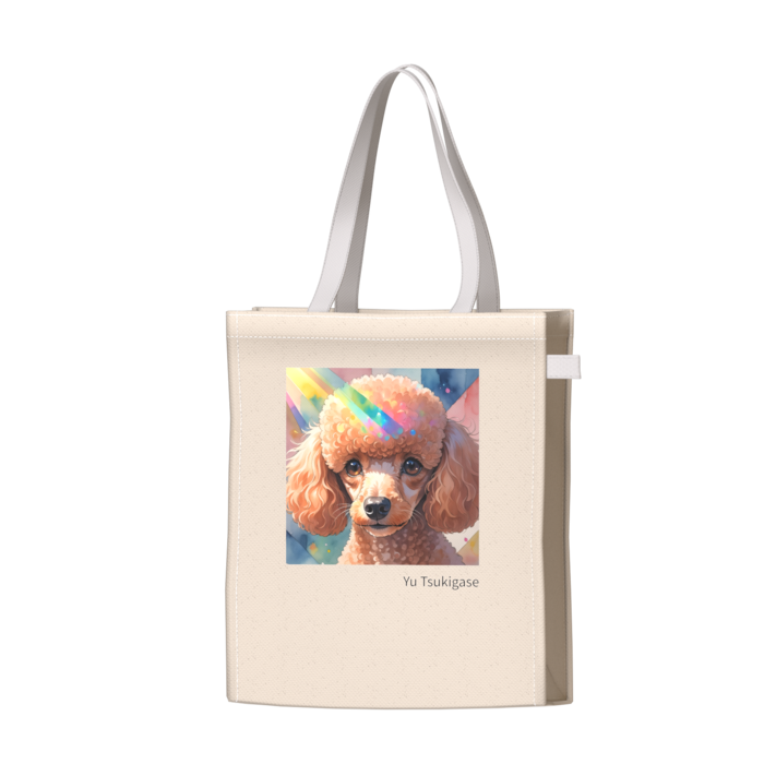 ツートンカラーバッグ - ホワイト - W34 × H41 × D14cm