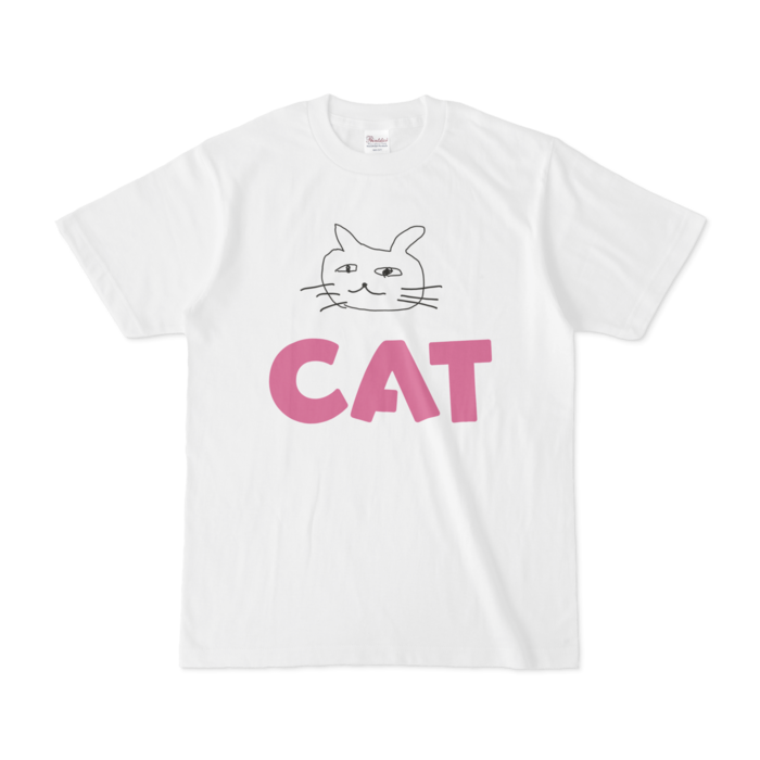 Tシャツ - S - 白ピンク文字