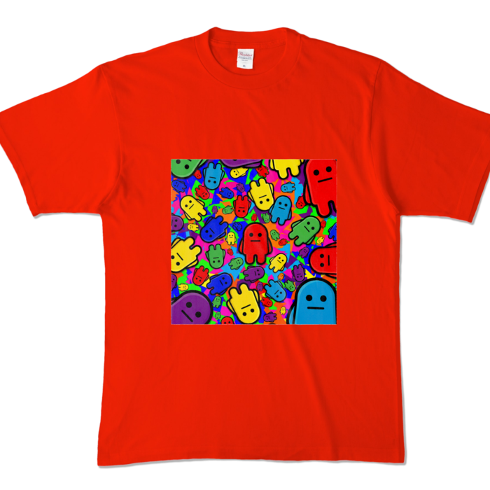 カラーTシャツ - XL - レッド (濃色)