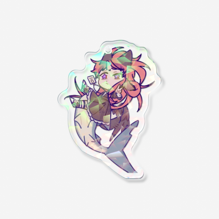 ホログラムアクリルキーホルダー - 70 × 70mm