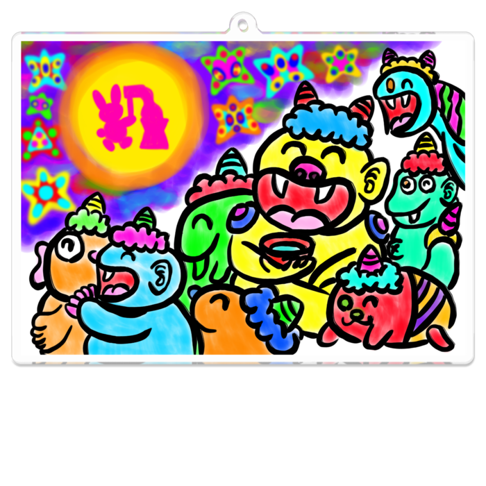 アクリルキーホルダー - 100 x 100 (mm)