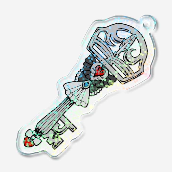 ホログラムアクリルキーホルダー - 50 × 50mm