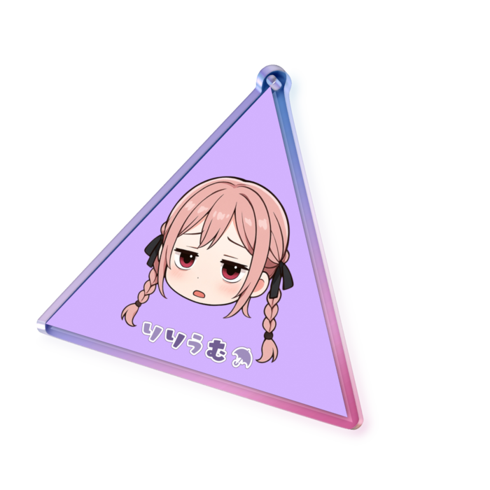 オーロラアクリルキーホルダー - 70 × 70mm