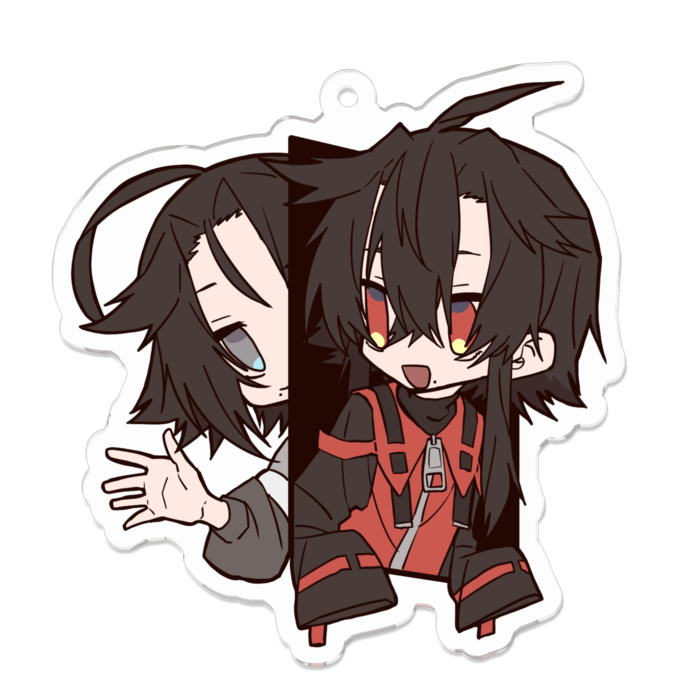 ノラ＆摘木埜アクキー大(約7cm)