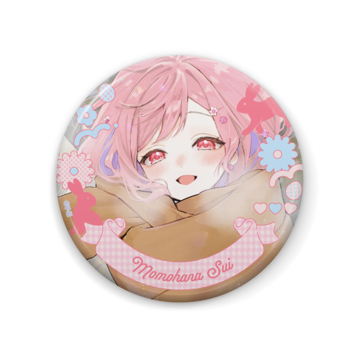 【桃花スイ】イースター 缶バッジ 57mm