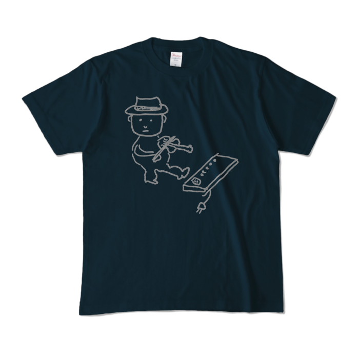 Tシャツ - M - ネイビー (濃色)-キャラ大