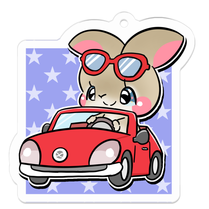 アクリルキーホルダー - 50 x 50 (mm)